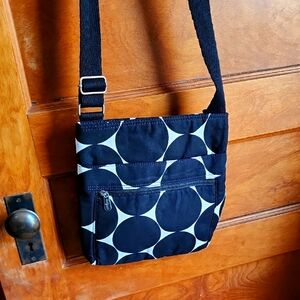 Thirty One Black and White Crossbody Bag NWOT